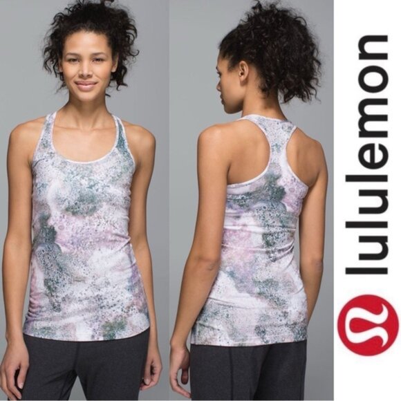 Lululemon | Cool Racerback "Sugar Crush Multi" Tank Top | Size 8 - Picture 1 of 6